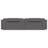 szürke műbőr fejtámla párna Viana 200 cm