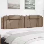 cappuccino színű műbőr fejtámla párna Viana 200 cm