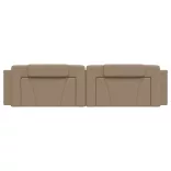 cappuccino színű műbőr fejtámla párna Viana 200 cm