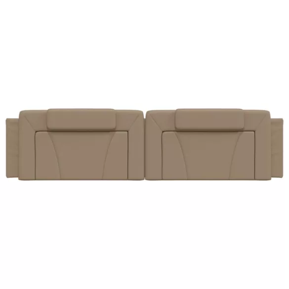 cappuccino színű műbőr fejtámla párna Viana 200 cm