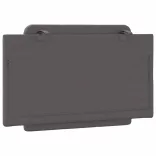 szürke műbőr fejtámla párna Zadar 80 cm