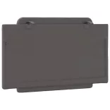 szürke műbőr fejtámla párna Zadar 90 cm