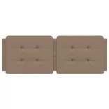 cappuccino színű műbőr fejtámla párna Zadar 120 cm