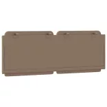 cappuccino színű műbőr fejtámla párna Zadar 120 cm