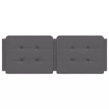 szürke műbőr fejtámla párna Zadar 140 cm