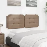 cappuccino színű műbőr fejtámla párna Zadar 140 cm