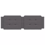 szürke műbőr fejtámla párna Zadar 160 cm