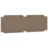 cappuccino színű műbőr fejtámla párna Zadar 160 cm