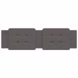 szürke műbőr fejtámla párna Zadar 180 cm