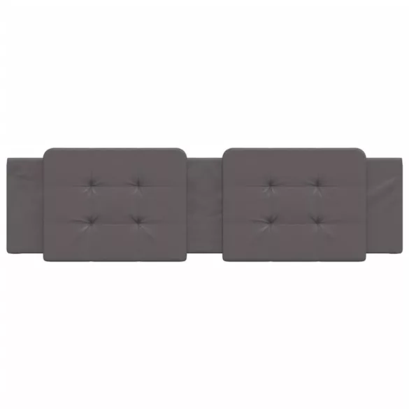 szürke műbőr fejtámla párna Zadar 180 cm