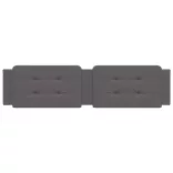 szürke műbőr fejtámla párna Zadar 200 cm