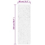 HUARTE antracit rövid szálú puha és mosható szőnyeg 80 x 250 cm