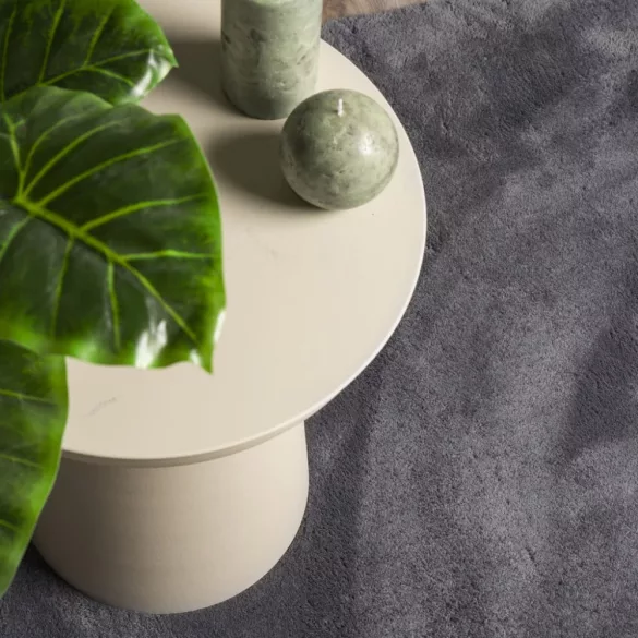 HUARTE antracit rövid szálú puha és mosható szőnyeg 100x200 cm