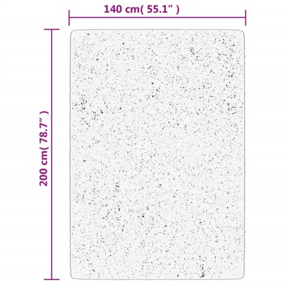 HUARTE antracit rövid szálú puha és mosható szőnyeg 140x200 cm