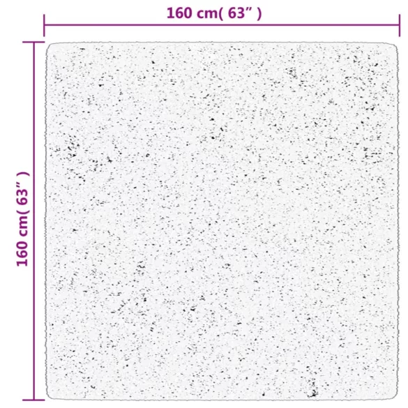 HUARTE antracit rövid szálú puha és mosható szőnyeg 160x160 cm