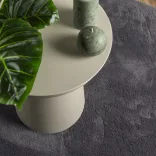 HUARTE antracit rövid szálú puha és mosható szőnyeg Ø 80 cm