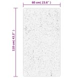 HUARTE bézs rövid szálú puha és mosható szőnyeg 60 x 110 cm