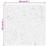 HUARTE bézs rövid szálú puha és mosható szőnyeg 160 x 160 cm