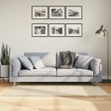 HUARTE krémszínű rövid szálú puha és mosható szőnyeg 80x150 cm