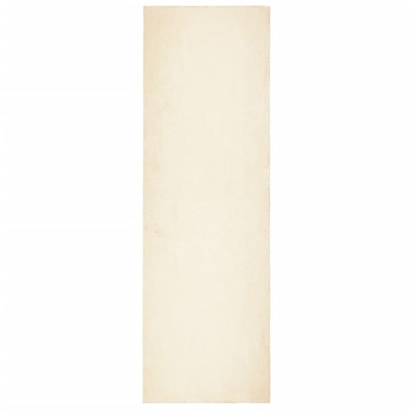 HUARTE krémszínű rövid szálú puha és mosható szőnyeg 80x250 cm