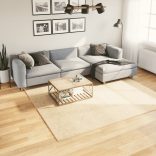 HUARTE krémszínű rövid szálú puha és mosható szőnyeg 240x240 cm