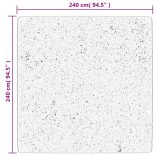 HUARTE krémszínű rövid szálú puha és mosható szőnyeg 240x240 cm