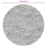 HUARTE krémszínű rövid szálú puha és mosható szőnyeg Ø 100 cm