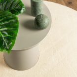 HUARTE krémszínű rövid szálú puha és mosható szőnyeg Ø 120 cm