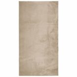 HUARTE homokszínű rövid szálú puha és mosható szőnyeg 60x110 cm