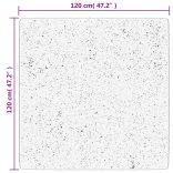 HUARTE homokszínű rövid szálú puha és mosható szőnyeg 120x120cm