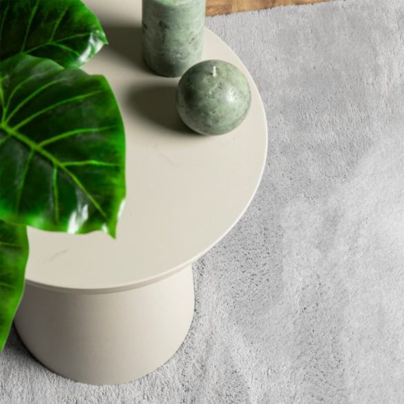 HUARTE szürke rövid szálú puha és mosható szőnyeg 120 x 120 cm