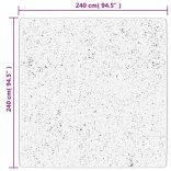 HUARTE szürke rövid szálú puha és mosható szőnyeg 240 x 240 cm