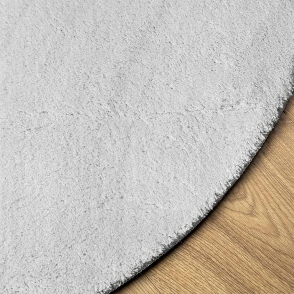 HUARTE szürke rövid szálú puha és mosható szőnyeg Ø 80 cm