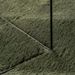 HUARTE erdőzöld rövid szálú puha és mosható szőnyeg 100x200 cm