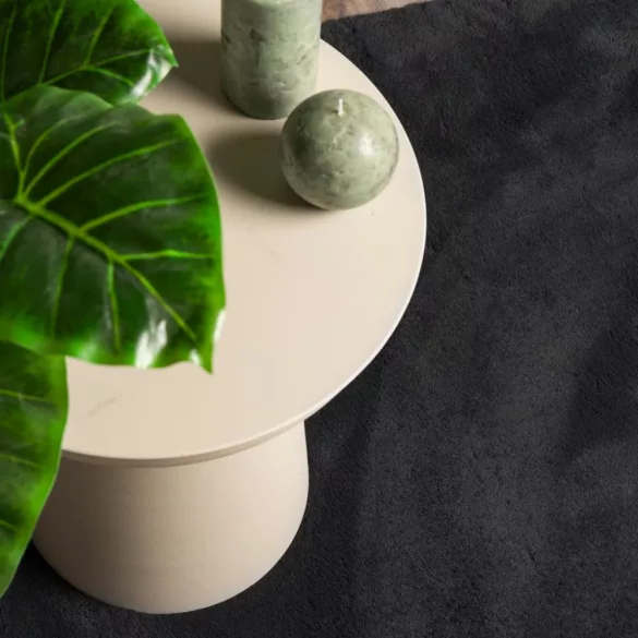 HUARTE fekete rövid szálú puha és mosható szőnyeg 60 x 110 cm