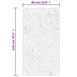 HUARTE fekete rövid szálú puha és mosható szőnyeg 60 x 110 cm