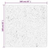 HUARTE kék rövid szálú puha és mosható szőnyeg 160 x 160 cm