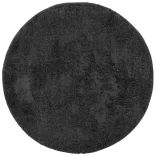 PAMPLONA antracit magas szálú bolyhos modern szőnyeg Ø 80 cm