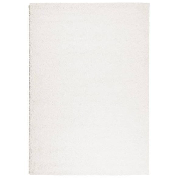 PAMPLONA krémszínű magas szálú bolyhos modern szőnyeg 140x200cm