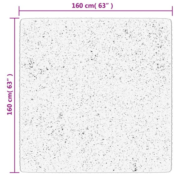 PAMPLONA zöld magas szálú bolyhos modern szőnyeg 160 x 160 cm