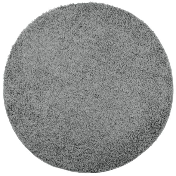 PAMPLONA zöld magas szálú bolyhos modern szőnyeg Ø 80 cm