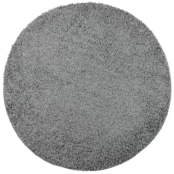 PAMPLONA zöld magas szálú bolyhos modern szőnyeg Ø 120 cm