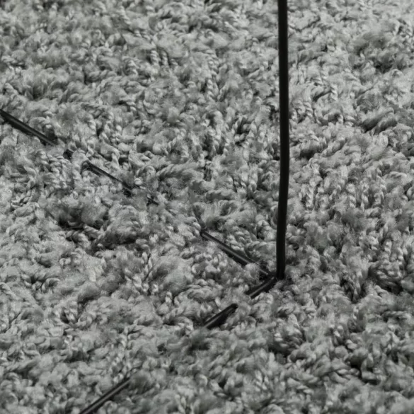 PAMPLONA zöld magas szálú bolyhos modern szőnyeg Ø 120 cm