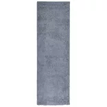 PAMPLONA kék magas szálú bolyhos modern szőnyeg 80 x 250 cm