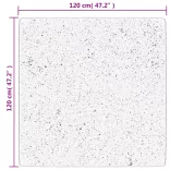 PAMPLONA kék magas szálú bolyhos modern szőnyeg 120 x 120 cm