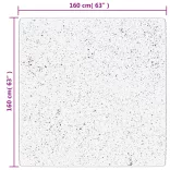 PAMPLONA kék magas szálú bolyhos modern szőnyeg 160 x 160 cm