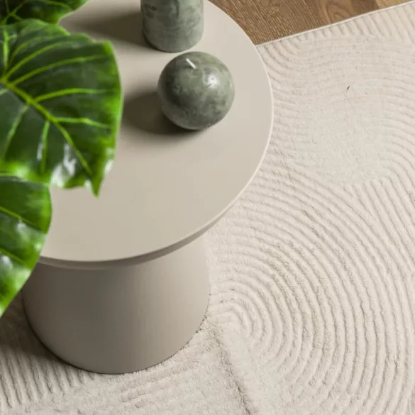 IZA krémszínű rövid szálú skandináv stílusú szőnyeg 80x150 cm