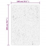 IZA krémszínű rövid szálú skandináv stílusú szőnyeg 140x200 cm