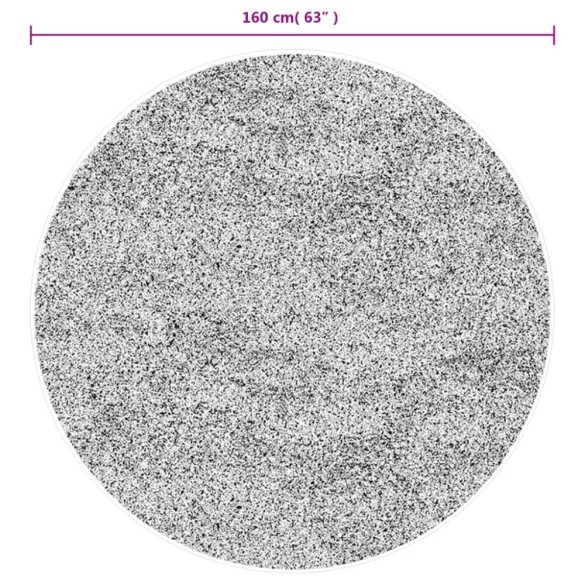 IZA szürke rövid szálú skandináv stílusú szőnyeg Ø 160 cm