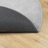 IZA szürke rövid szálú skandináv stílusú szőnyeg Ø 200 cm